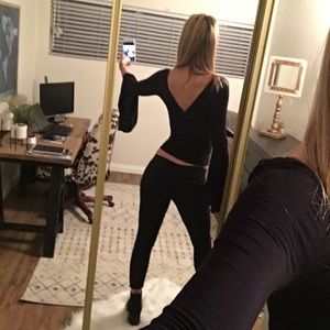 Urban Outfitters Black Lace Up Pants!